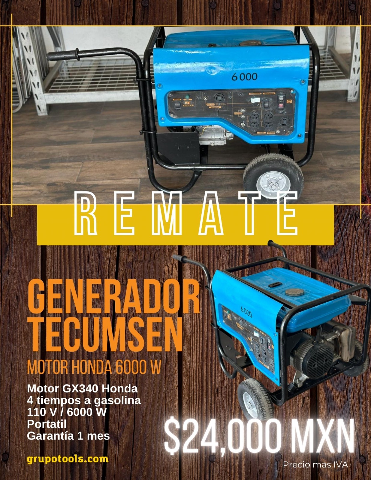 Remate generador Tecumsen