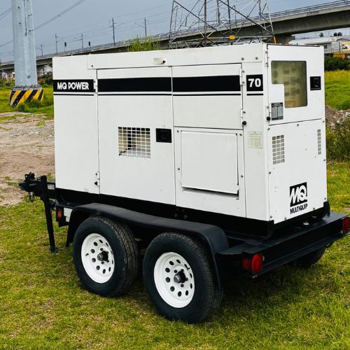 Generador diésel MQ Power de 70kVA en renta para construcción e industria
