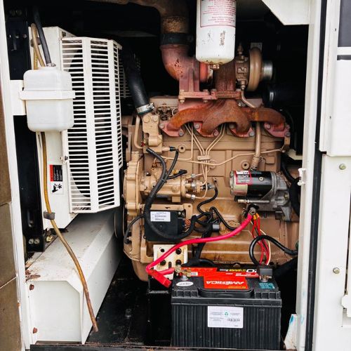 Equipo generador diésel de 70kVA listo para eventos al aire libre