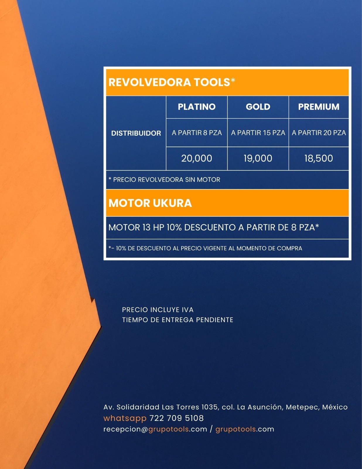 Informacion de distribución de revolvedoras de concreto